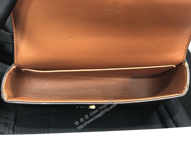 Celine專櫃2022全新系列凱旋門鏈條肩背包 賽琳CUIR TRIOMPHE皮標標誌印花鏈條包 sldj2398